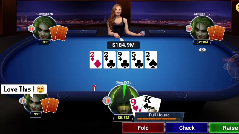 Các bộ bài thường xuất hiện trong game Poker